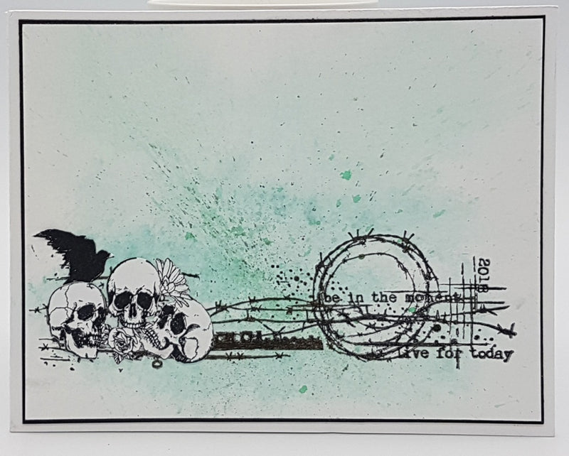 IndigoBlu - A6 - Cling Mounted Stamp - Skullduggery