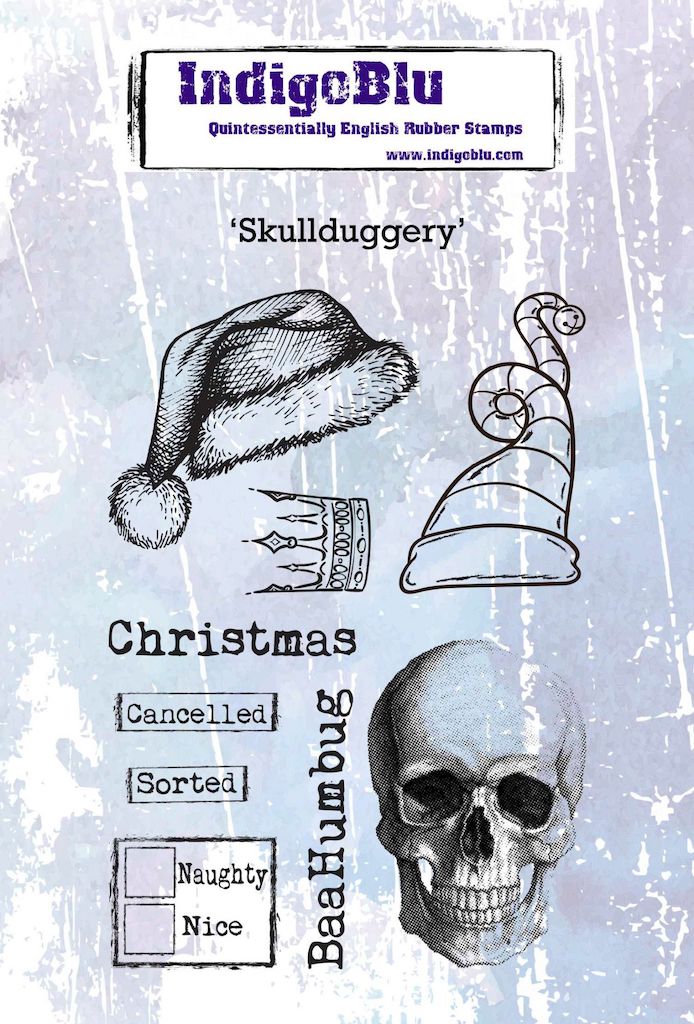 IndigoBlu - A6 - Cling Mounted Stamp - Skullduggery