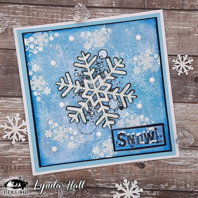 Visible Image - Clear Stamp - Snowflake Grunge