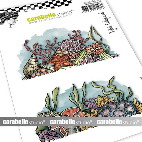 Carabelle Studio - A6 - Rubber Cling Stamp Set - Sylvie Belgrand - Under the Sea