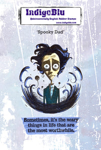 IndigoBlu - A6 - Cling Mounted Stamp - Spooky Dad