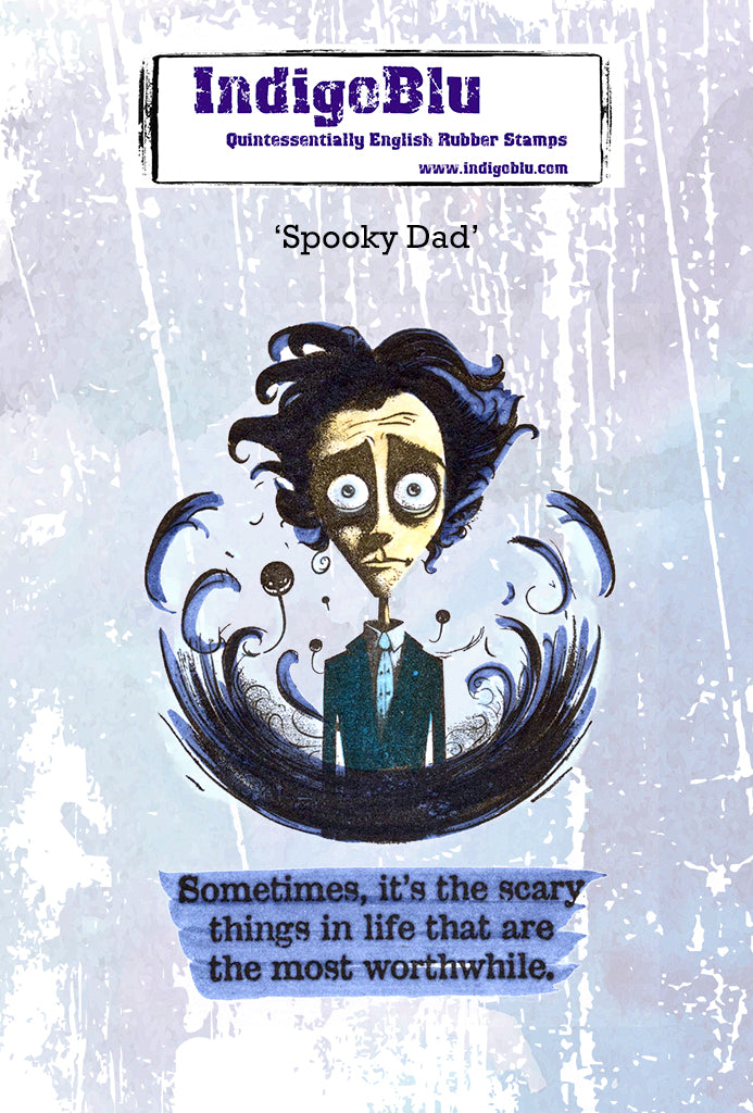 IndigoBlu - A6 - Cling Mounted Stamp - Spooky Dad