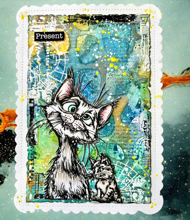 AALL & Create - A6 - Clear Stamps - 1272 - Author De Mwa - Mischief Meow