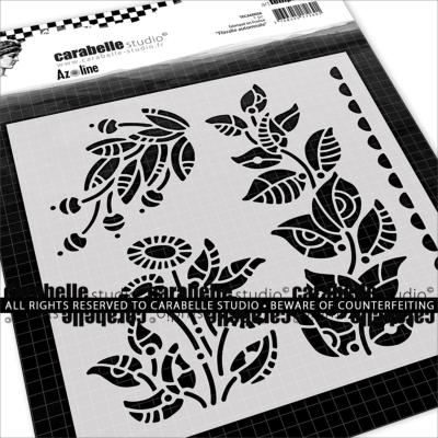 Carabelle Studio - 6 x 6 - Stencil/Mask - Azoline - Autumn Florals