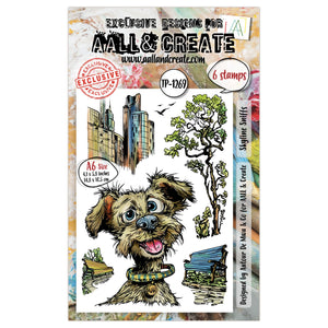 AALL & Create - A6 - Clear Stamps - 1269 - Author De Mwa - Skyline Sniffs