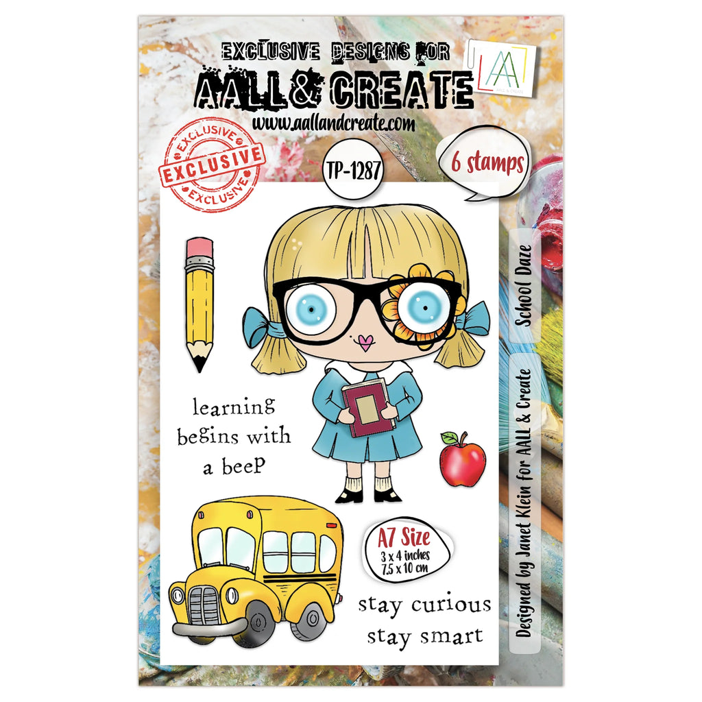 AALL & Create - A7 - Clear Stamps - 1287 - Janet Klein - School Daze