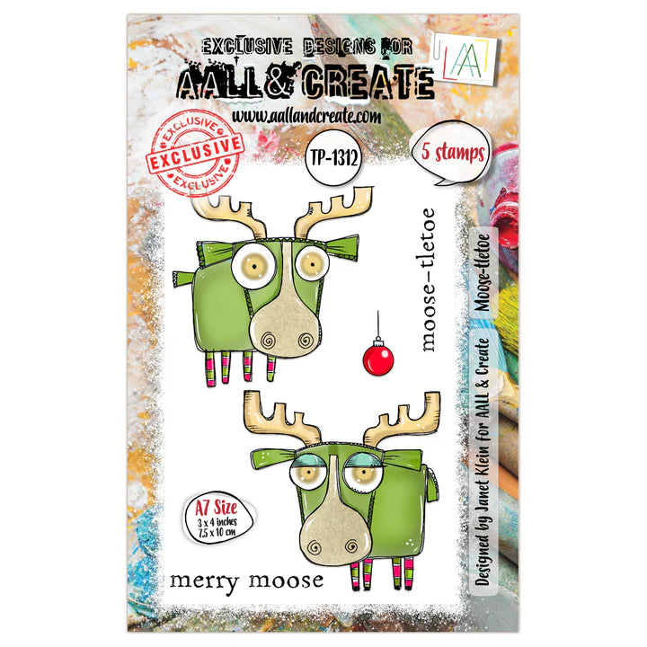 AALL & Create - A7 - Clear Stamps - 1312 - Janet Klein - Moose-ltoe