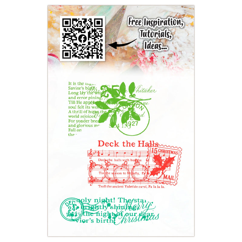 AALL & Create - A7 - Clear Stamps - 1319 - Janet Klein - Carols and Cancellations