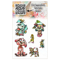 AALL & Create - A6 - Clear Stamps - 1320 - Snuggle Spark - Dog Christmas - Autour DeMwa