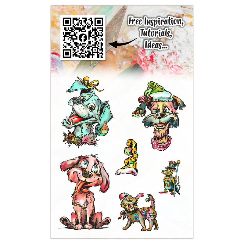 AALL & Create - A6 - Clear Stamps - 1320 - Snuggle Spark - Dog Christmas - Autour DeMwa