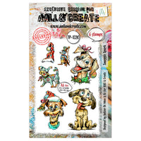 AALL & Create - A6 - Clear Stamps - 1320 - Snuggle Spark - Dog Christmas - Autour DeMwa
