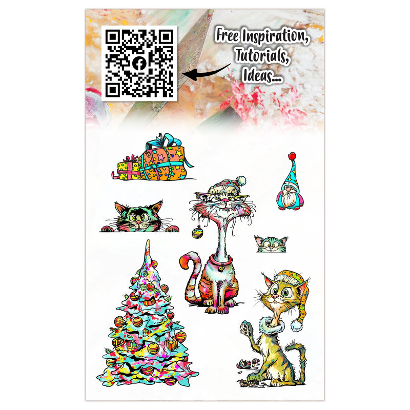 AALL & Create - A6 - Clear Stamps - 1321 - Catmas Capers - Autour DeMwa
