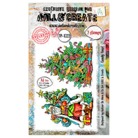 AALL & Create - A6 - Clear Stamps - 1322 - Candy Tinsel - Autour DeMwa