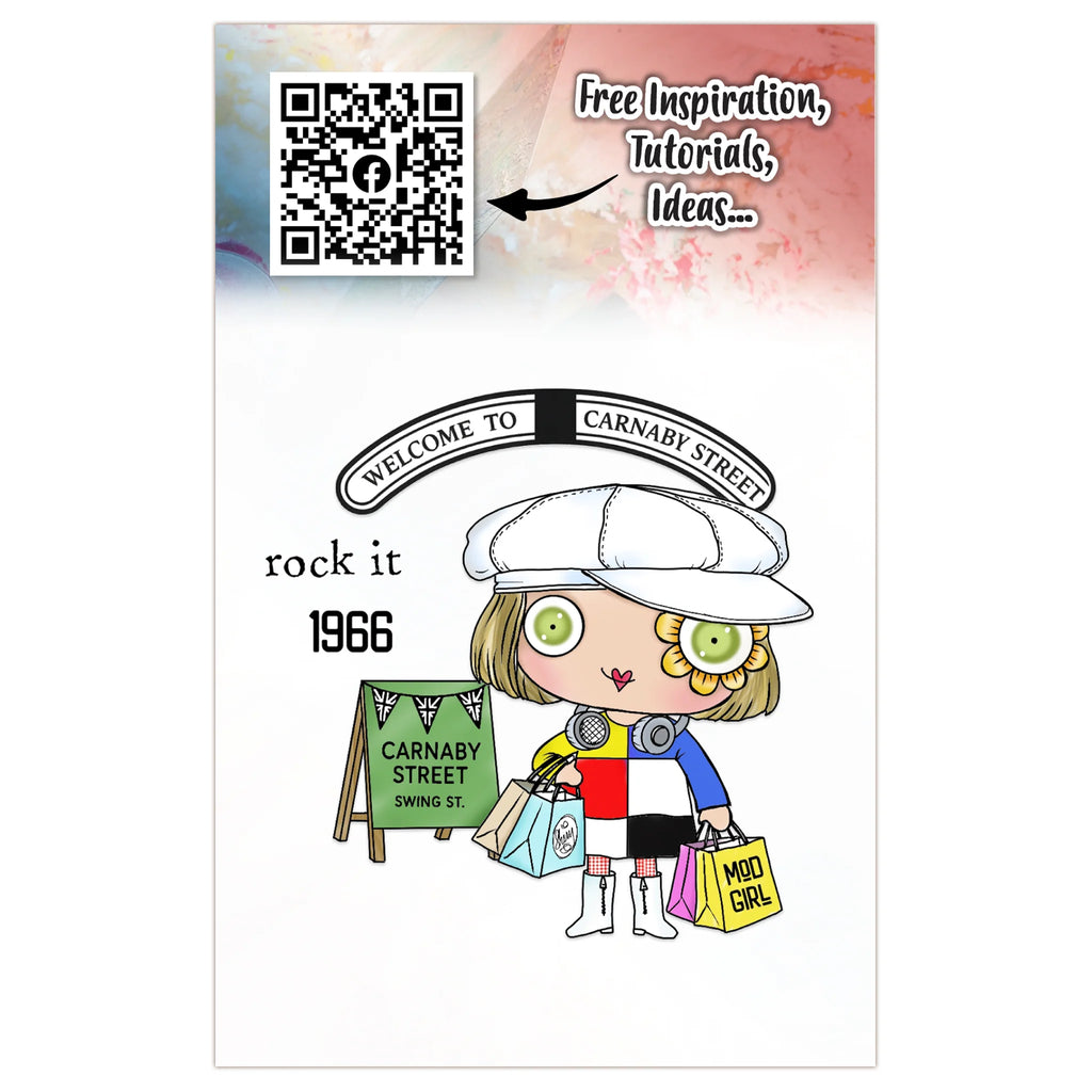 AALL & Create - A7 - Clear Stamps- 1324 - Janet Klein - Carnaby Street