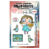 AALL & Create - A7 - Clear Stamps- 1325 - Janet Klein - Fish 'n Chips