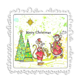 AALL & Create - A7 - Clear Stamps - 1217 - Autour De Mwa - Twinkling Pines