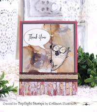 Katzelkraft - SOLO080 - Unmounted Red Rubber Stamp - The Fat Cats 9 - Ignace