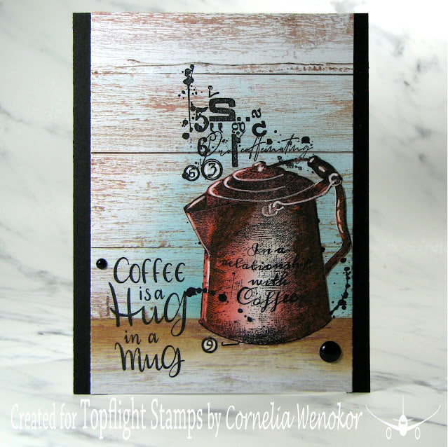AALL & Create - A5 - Clear Stamps - 643 - Bipasha Bk - Hot Drinks