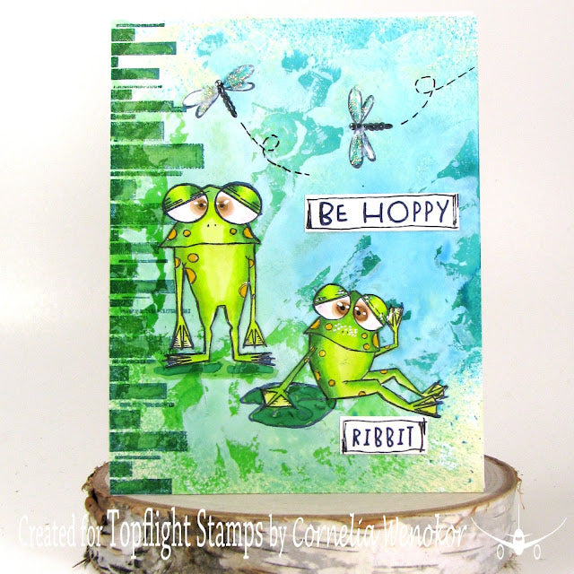 AALL & Create - A6 - Clear Stamps - 521 - Be Hoppy - Janet Klein