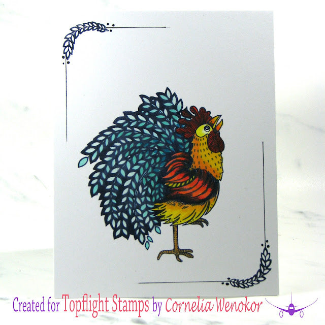 Katkin Krafts - Clear Photopolymer Stamps - The Roosters