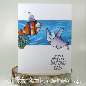 Craft Emotions - A6 - Clear Polymer Stamps - Carla Creaties - Ocean 5
