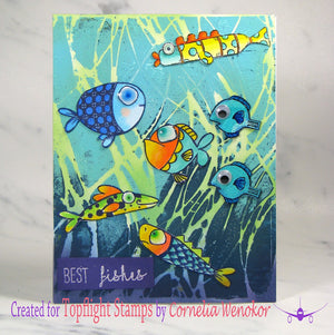 AALL & Create - A6 - Clear Stamps - 1038 - Janet Klein - Fish Tank
