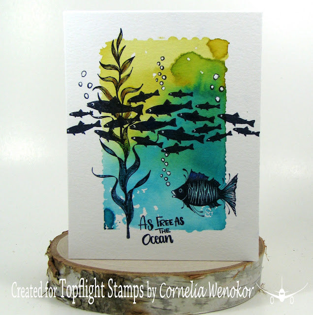 Lavinia - Marine Kelp - Clear Polymer Stamp