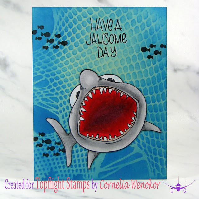 Craft Emotions - A6 - Clear Polymer Stamp Set - Carla Creaties - Ocean 1 (discontinued)