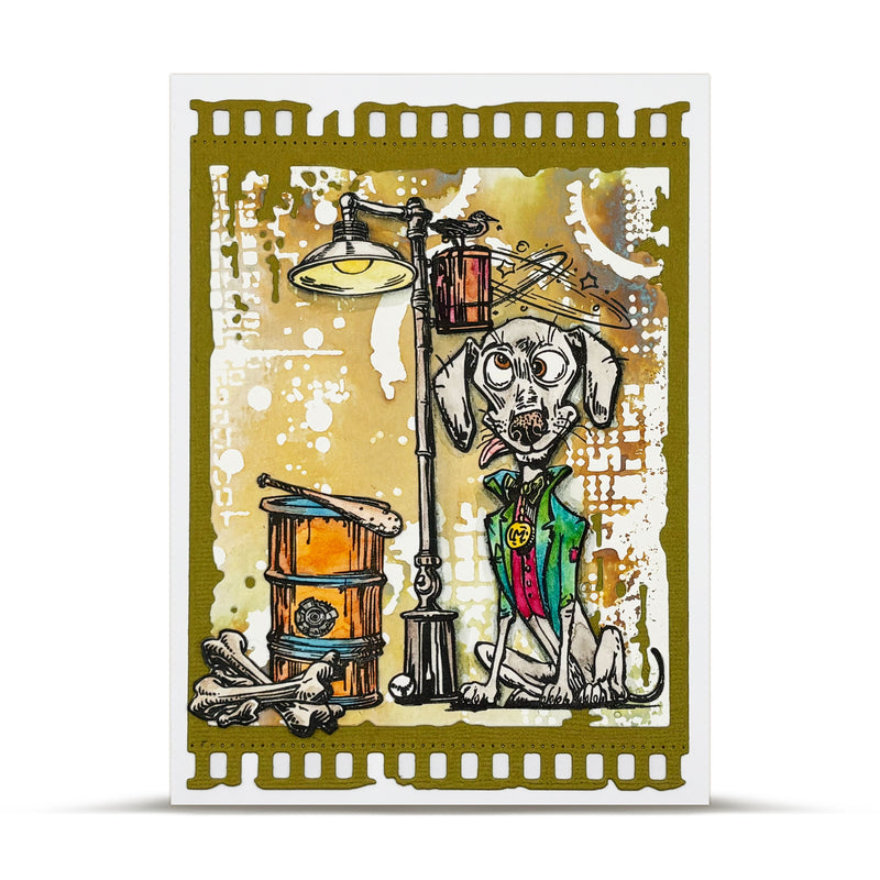 AALL & Create - Stencil - 6x6 - Autour De Mwa - PC-249 - Circular Disruption