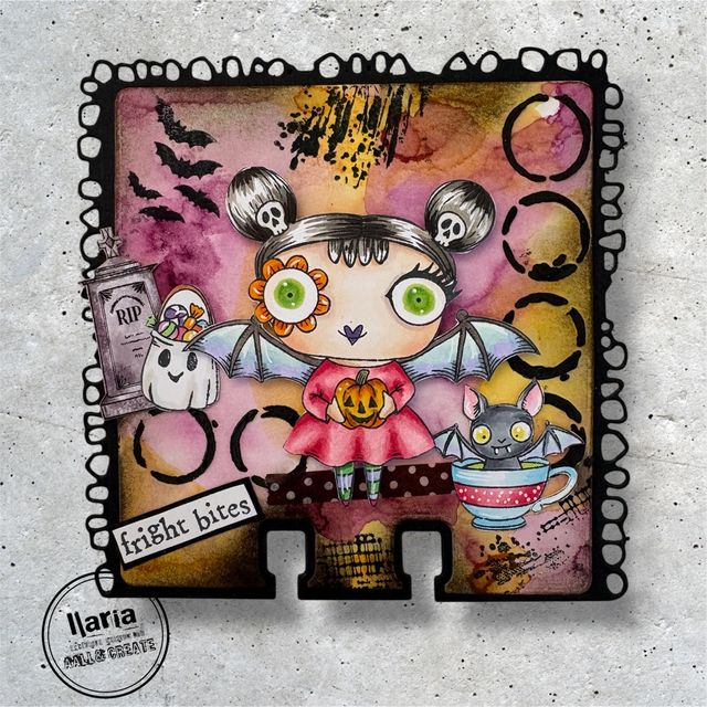 AALL & Create - A7 - Clear Stamps- 1299 - Janet Klein - Fright Bites