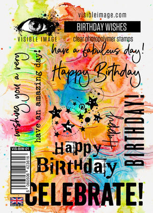 Visible Image - Birthday Wishes - Clear Polymer Stamp Set