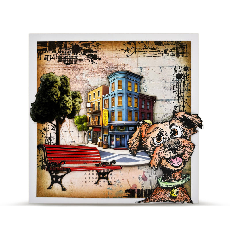 AALL & Create - A6 - Clear Stamps - 1269 - Author De Mwa - Skyline Sniffs