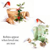 Hobby Art Stamps - Clear Polymer Stamp Set - Winter Robins