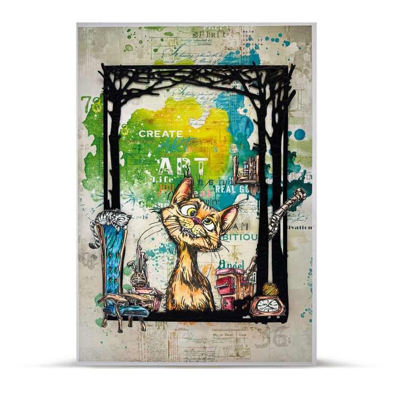 AALL & Create - A6 - Clear Stamps - 1272 - Author De Mwa - Mischief Meow