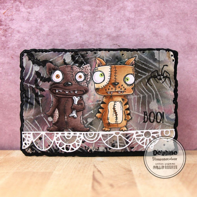 AALL & Create - A7 - Clear Stamps - 1202 - Janet Klein - Zombie Night