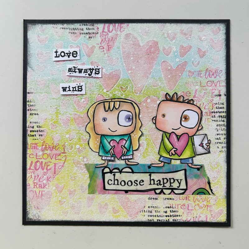 AALL & Create - A7 - Clear Stamps - 932 - Janet Klein - Love Wins