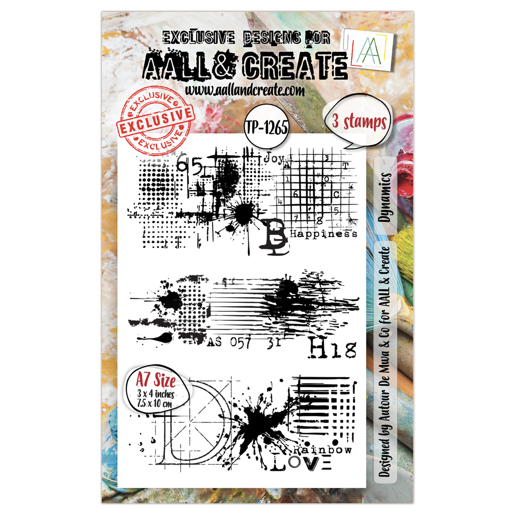 AALL & Create - A7 - Clear Stamps - 1265 - Autour De Mwa - Dynamics