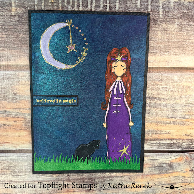 PaperArtsy - Kate Crane 013 - Rubber Cling Mounted Stamp Set