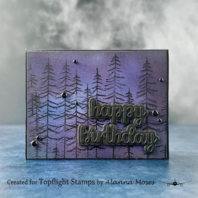 Lavinia - Red Pine Small - Clear Polymer Stamp