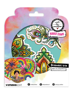 Studio Light -  Art by Marlene - Cling Stamps - Ornament Trio