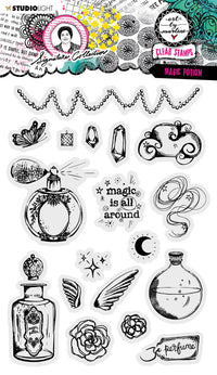 Studio Light - Art By Marlene - Signature Collection - A5 Clear Stamp Set - Magic Potion