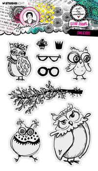 Studio Light - Art By Marlene - Signature Collection - A5 Clear Stamp Set - Owlicious