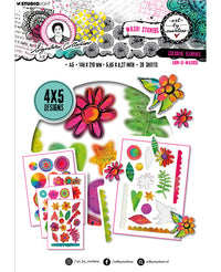 Studio Light - Art By Marlene - Signature Collection - Washi Stickers - Colorful Elements