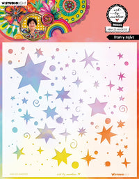 Studio Light - Art By Marlene - Stencil - Starry Night - MASK331