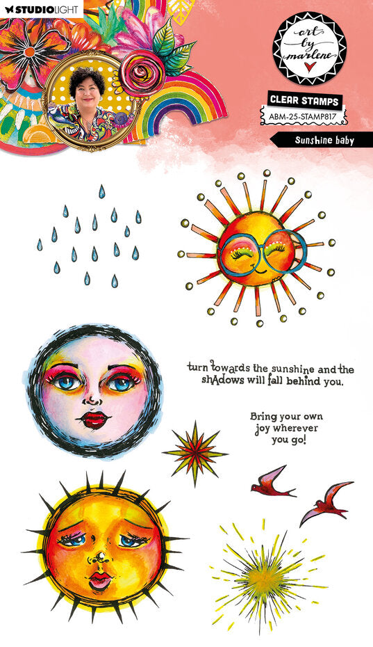 Studio Light - Art By Marlene - A5 - Clear Stamp Set - Sunshine Baby