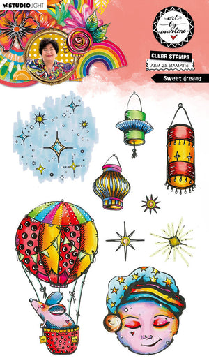 Studio Light - Art By Marlene - A5 - Clear Stamp Set - Sweet Dreams