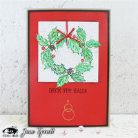 Visible Image - A6 - Clear Polymer Stamp Set - Sketched Holly