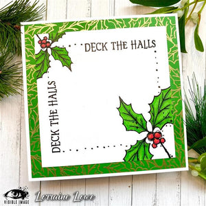 Visible Image - A6 - Clear Polymer Stamp Set - Sketched Holly