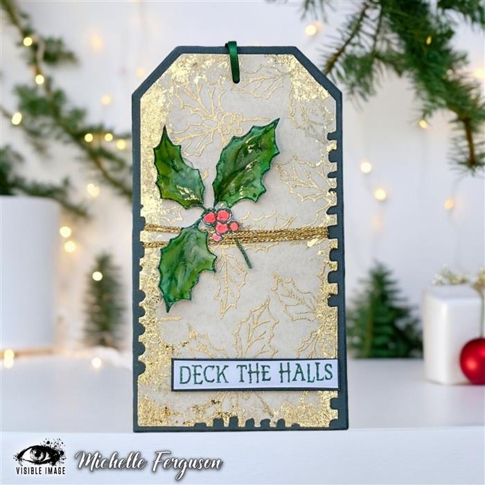 Visible Image - A6 - Clear Polymer Stamp Set - Sketched Holly