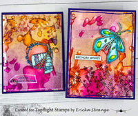 PaperArtsy - Kate Crane 014 - Rubber Cling Mounted Stamp Set